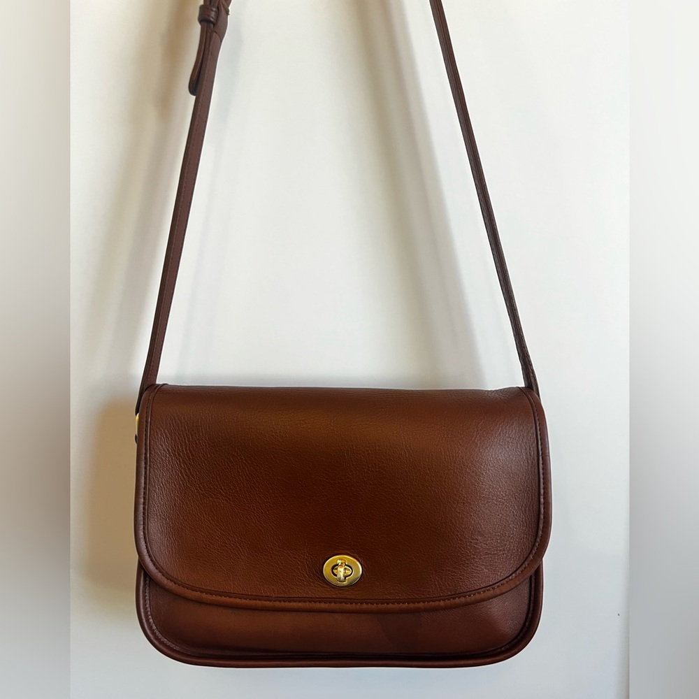 Vintage Coach City Bag 9790 | British Tan Leather | Made in USA 1995